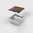 8802B BS Floor socket with borderless lid to affix your own coverings