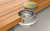 Floor socket round with screw cap (7701M)
