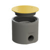 Floor socket round with screw cap (7701M)