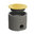 Floor socket round with screw cap (7701M)
