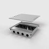 8808A Floor box system with aluminium lid to lay on