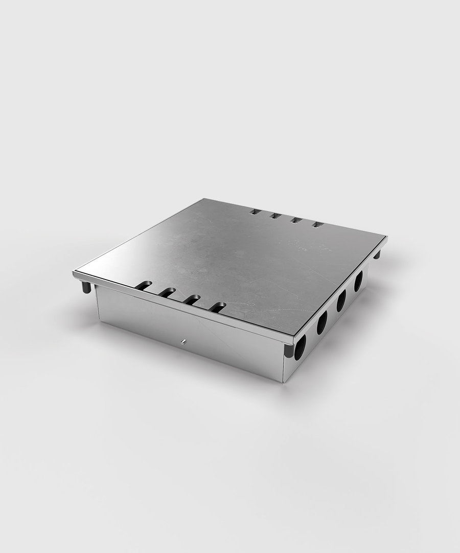8808B Floor box system with borderless lid for own covering