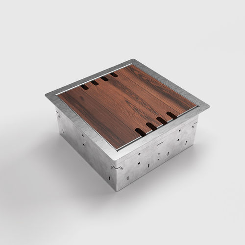 8508B Floor socket for hollow space with hinged lid