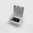 8302A BS Bodensteckdose, 2-fach, eckig, Aluklappdeckel IP64