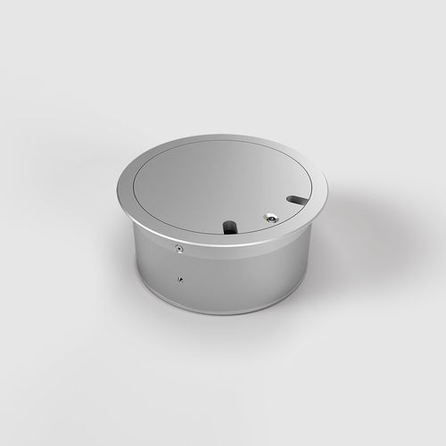 9902D Round floor socket with rotatable lid to lay on