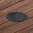 Bodensteckdose, 1-fach, rund, Klappdeckel aus Aluminium, schwarz-matt (8601AS)