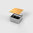 Floor socket with aluminium lid to lay on, brass anodized (8802AM)