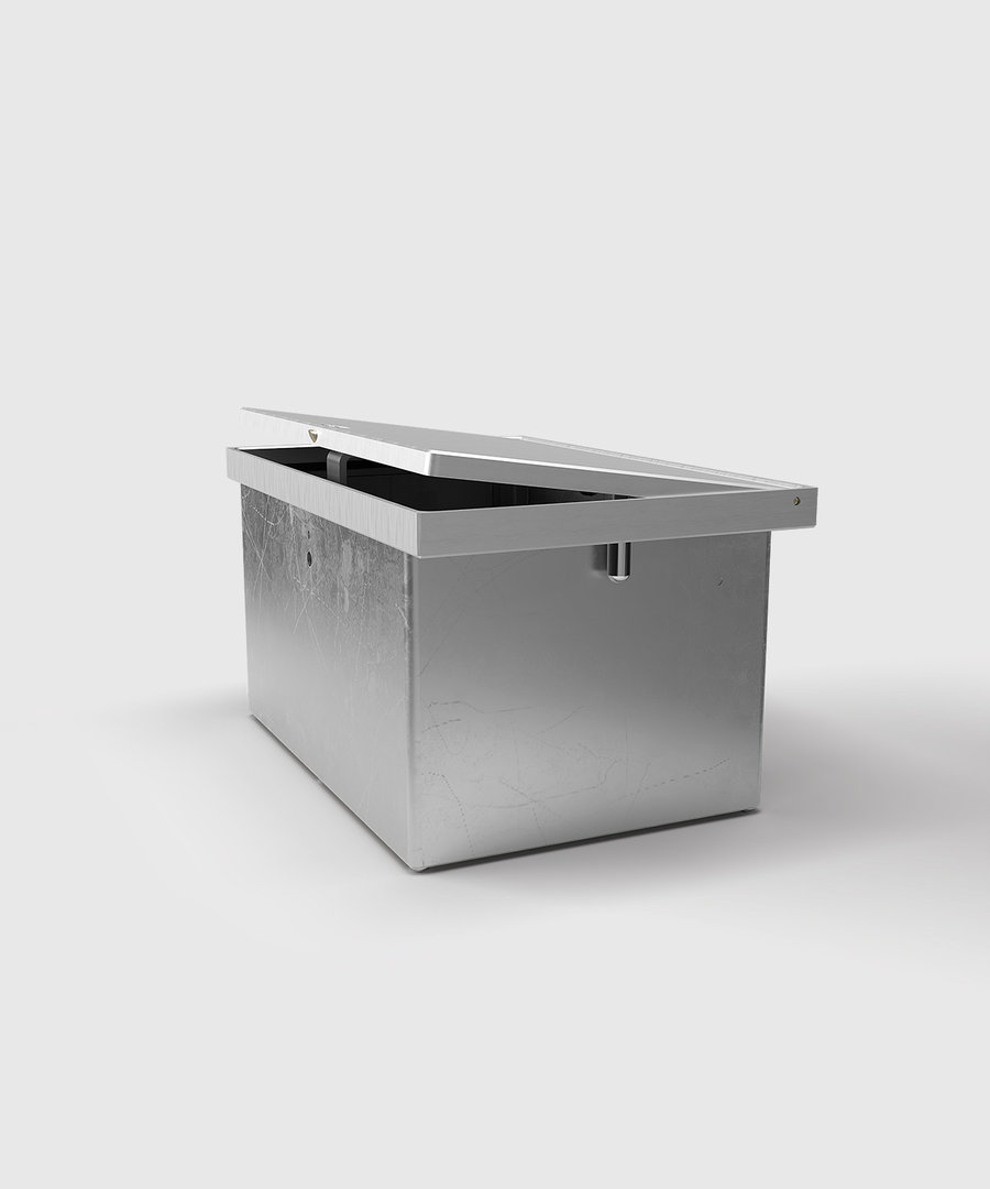 8308A Floor socket made of solid cast aluminum with lid to lay on IP65