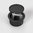 9901AS BS Bodensteckdose, 1-fach, rund, aufliegender Deckel aus Aluminium schwarz-matt