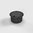 9901AS BS Bodensteckdose, 1-fach, rund, aufliegender Deckel aus Aluminium schwarz-matt