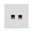 RJ45 6CAT 2fach, LAN Datendose