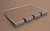 Bodentank, 3-fach, Edelstahl, höhenverstellbar, belegbar, Klappdeckel, 205 x 157 x 90mm