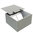 Floor socket with borderless lid to affix your own coverings (108802B)