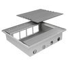 Bodentank, 8-fach, Aluminium, randlos, eigener Belag, 240 x 240 x 64mm