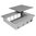Floor box system with borderless lid for own covering (108808B)