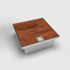 2004B BS Floor socket with lockable hinged lid