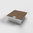 2008B BS Floor socket with lockable hinged lid