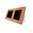 2-fold socket outlet with cherry wood panel