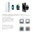Touch changeover, cross switch 1 way with glass panel White