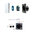 Touch timer light switch 1 compartment with glass blene white (30s delay) (11)