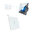 Touch changeover, cross switch 2 way with glass panel White (11)