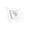 Socket 1 fold with glass cover white