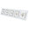 Socket 5 fold with glass cover white