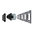 Steckdose 5 fach mit Glasblende Schwarz-Chrom (12)
