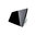 Touch Dimmer 2-fach, 1 Gang, 1 Gang mit Glasblende Schwarz