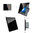 Touch timer light switch 1 compartment with glass blene black (30s delay)