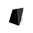 Touch timer light switch 1 compartment with glass blene black (30s delay)