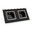Steckdose 2 fach mit Glasblende Schwarz-Chrom (12)