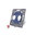 Insert smart changeover, cross switch 2 way with glass panel White