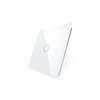 Glass cover 1-fold, white, 1 gear