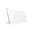 Glass cover 2-fold, white, 1 gear