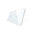 Glass cover 2-fold, white, 1 gear