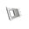 Glass cover 2-fold, 1x socket and 1x touch 1 gear, grey