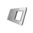 Glass cover 2-fold, 1x socket and 1x touch 1 gear, grey