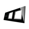 Glass cover 3-fold, black, 2 gear, 1 fold, 1 fold