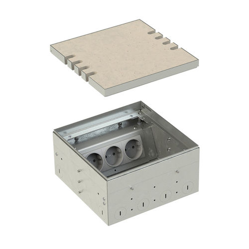 Floor socket with hinged lid (8906B) - BEP24 - floor sockets, switches ...