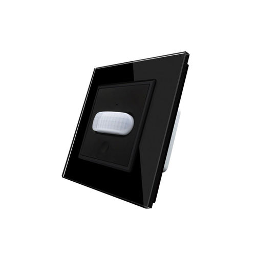 Bewegungsmelder / Touchschalter mit Glasblende schwarz