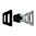 Steckdose 2 fach mit Glasblende Schwarz-Schwarz (12A)