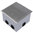 Floor socket with hinged lid incl. Adapterbox for mortaring