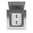 Floor socket with hinged lid incl. Adapterbox for mortaring, 4, 5 or 6 fold
