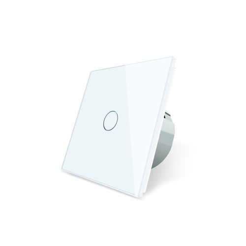 Touch timer light switch 1 compartment with glass blene white (30s delay) (11A)