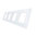 Glass cover 4-fold, white (4x sockets) (11A)